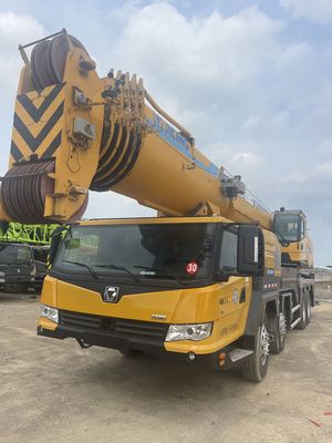 Reliable Used Truck Cranes with 24-hour Online Service, 3 Section Jib, and 25000kg Operating Weight for Heavy Lifting